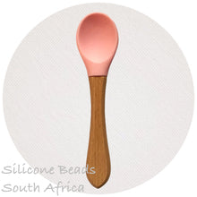 Load image into Gallery viewer, Baby Spoons- Silicone/Wood