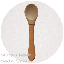 Load image into Gallery viewer, Baby Spoons- Silicone/Wood