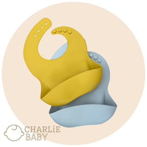 Bucket Bib Combo- Mustard/L-Grey