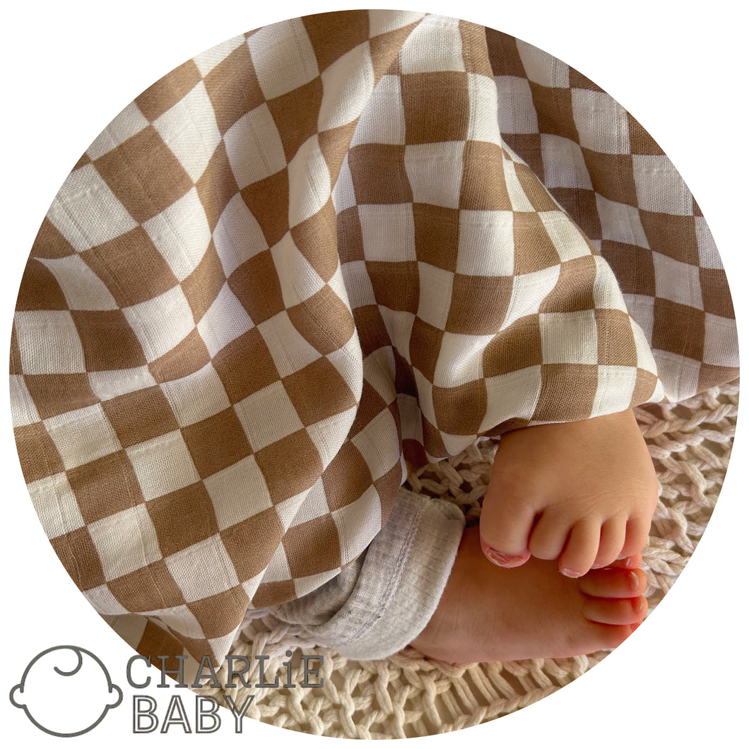 Muslin Blanket- Blocks Oats