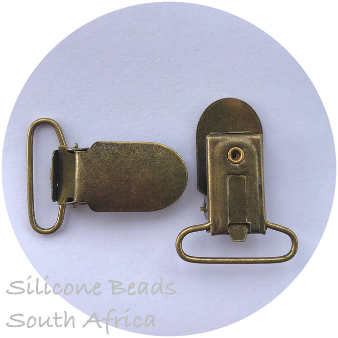 Rustic Bronze Suspender Dummy Clips