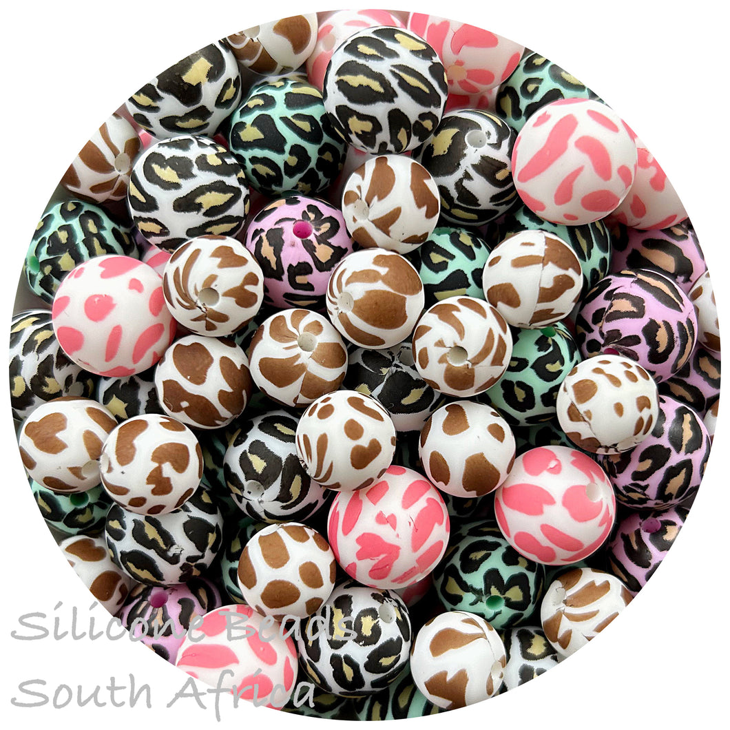 Printed Beads 12mm & 15mm