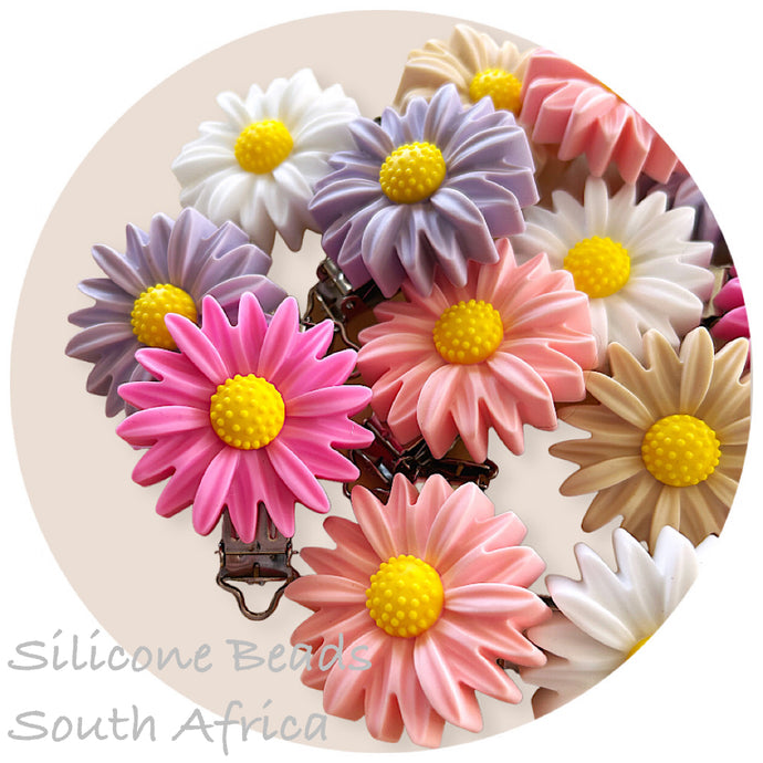 Floral Silicone Dummy Clips