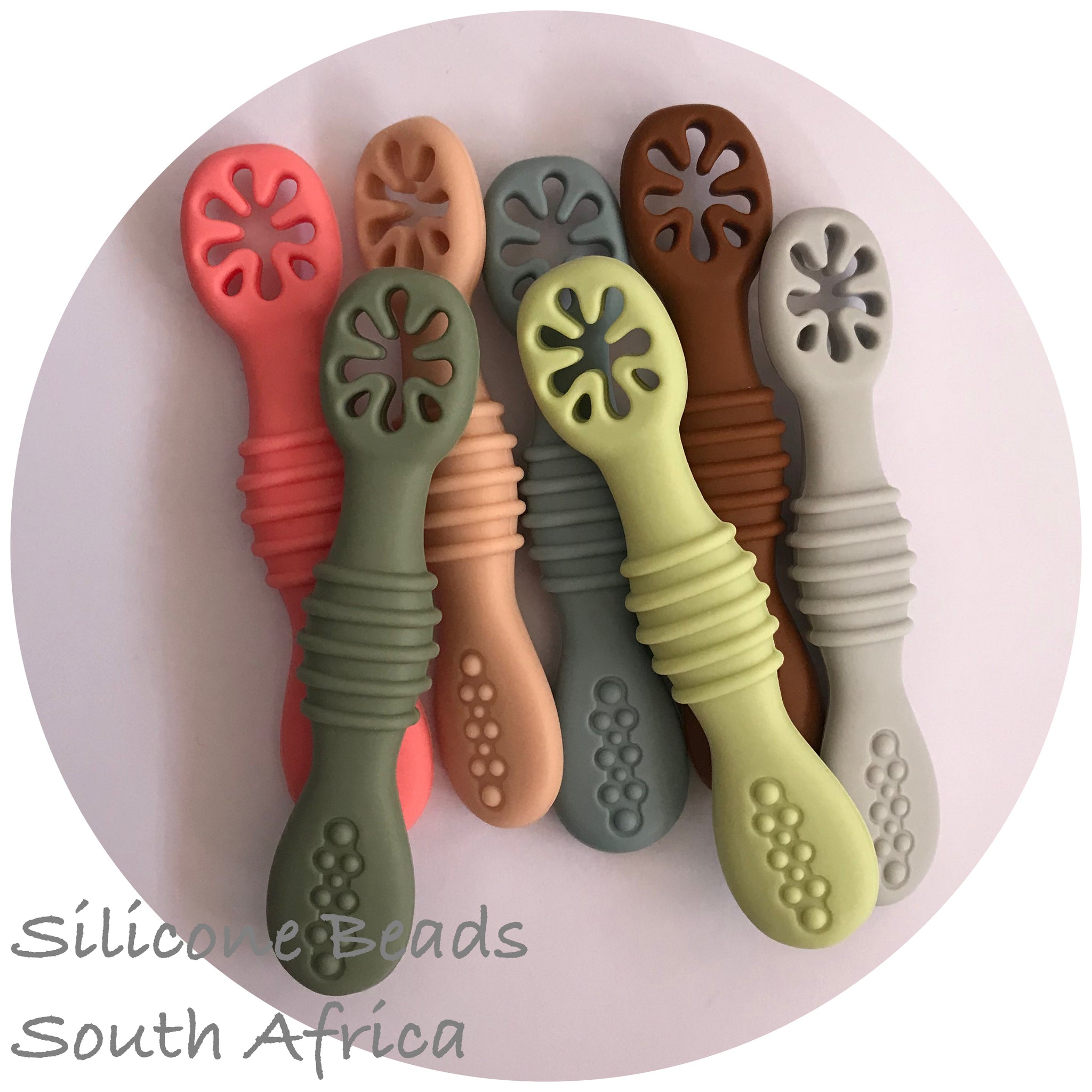 Silicone BLW Spoons – Silicone Beads SA