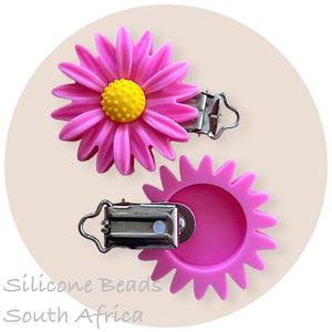 Floral Silicone Dummy Clips