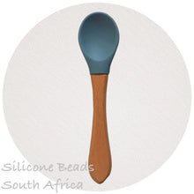 Load image into Gallery viewer, Baby Spoons- Silicone/Wood