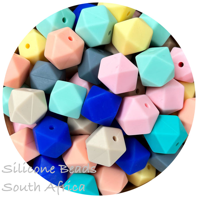 Hexagon Beads 15mm
